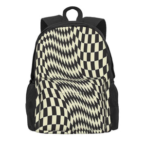 Lsg Distorted Checkered Backpacks Men's Backpacks Bags For Women