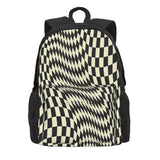 Lsg Distorted Checkered Backpacks Men's Backpacks Bags For Women