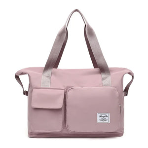 Weekend Bag Carry on Luggage Gym Bag Portable Dry Wet Separation Bags