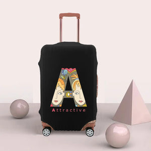 Letter Print Protective Luggage Cover for 18-32 Inch Suitcase