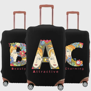 Letter Print Protective Luggage Cover for 18-32 Inch Suitcase