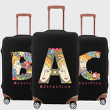Letter Print Protective Luggage Cover for 18-32 Inch Suitcase