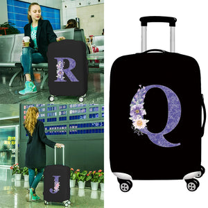 Purple Flower Series Luggage Cover Elastic 18-28 Inch