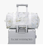 Wet Dry Separation Travel Duffle with Shoe Bag and Cosmetic Organizer for Women