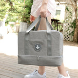 Travel Duffle Bag with Wet Dry Separation Storage Organizer