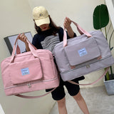Foldable Waterproof Top-handle Bag Large Capacity Oxford Unisex Sports Shoulder