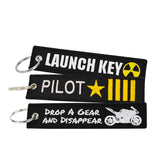 Embroidered Luggage Tag for Flight Crew Pilot Aviation Lover