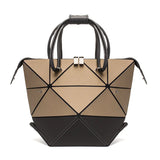 Geometric Handbag Matte Folding Tote Bags for Women