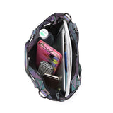 Luminous Geometric Hand Bag Reflective String Casual Tote