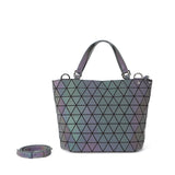 Luminous Geometric Hand Bag Reflective String Casual Tote
