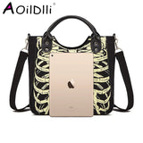 Gothic Skeleton Bones Skulls Tote Bag