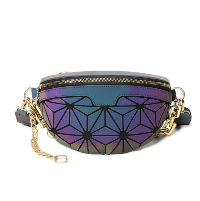 Luminous Waist Bag Laser Belt Bag Holographic Fanny Pack