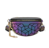 Luminous Waist Bag Laser Belt Bag Holographic Fanny Pack