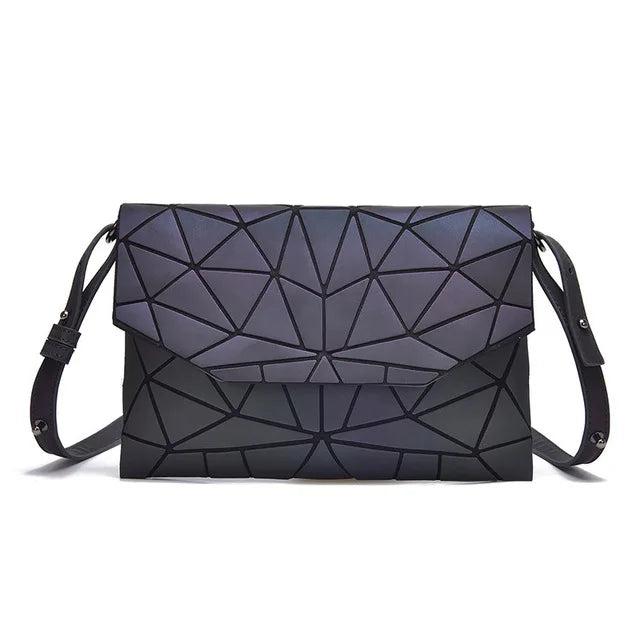 Luminous Geometric Clutch Bag Crossbody Shoulder Handbag for Women