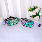 Luminous Waist Bags Reflective Chest Packs for Women Ladies Unisex