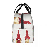 Christmas Gnomes Insulated Lunch Bag Tote Cooler Bento Pouch