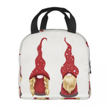 Christmas Gnomes Insulated Lunch Bag Tote Cooler Bento Pouch