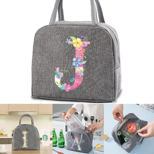 Pink Canvas Lunch Bag Cooler Insulated Thermal Box Organizer