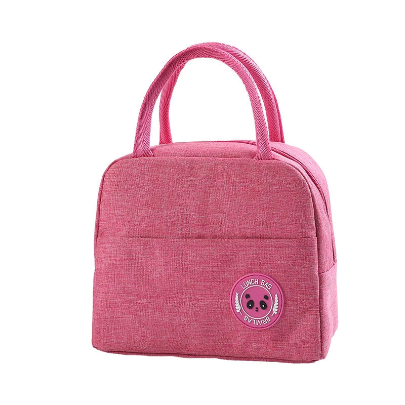 Lunch Bag Cooler Tote Insulated Box Canvas Thermal Cold Food Container