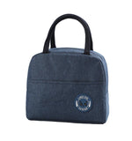 Lunch Bag Cooler Tote Insulated Box Canvas Thermal Cold Food Container
