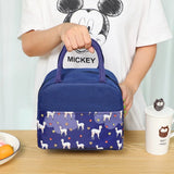 Canvas Lunch Bag Cooler Tote Insulated Box Thermal Cold Food Container