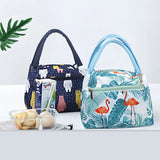 Lunch Bag Cooler Tote Portable Insulated Box Canvas Thermal Cold Food Container