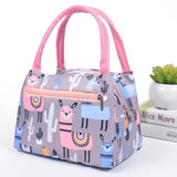 Lunch Bag Cooler Tote Portable Insulated Box Canvas Thermal Cold Food Container