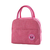 Lunch Bag Cooler Tote Insulated Box Canvas Thermal Cold Food Container