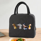Portable Insulated Thermal Lunch Bag Cooler Tote - Cartoon Print