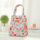 Cute Flower Lunch Bag Multicolor Cooler Waterproof Hand Pack Thermal