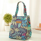Cute Flower Lunch Bag Multicolor Cooler Waterproof Hand Pack Thermal