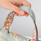 Cute Flower Lunch Bag Multicolor Cooler Waterproof Hand Pack Thermal