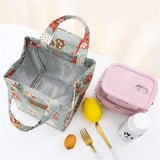 Floral Multicolor Lunch Bag Cooler for Women