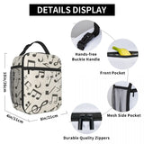 Music Notes Insulated Lunch Bag