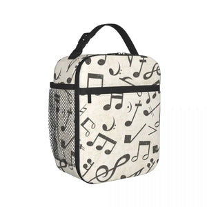 Music Notes Insulated Lunch Bag