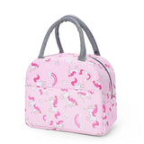 Insulated Thermal Lunch Bag Cartoon Pattern Portable Cold Food Storage