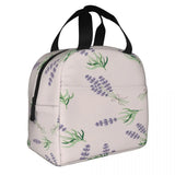 Lavender Insulated Lunch Bag Bento Cooler Tote Food Storage