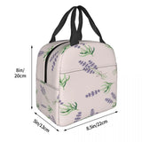 Lavender Insulated Lunch Bag Bento Cooler Tote Food Storage