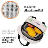 Lavender Insulated Lunch Bag Bento Cooler Tote Food Storage