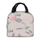 Lavender Insulated Lunch Bag Bento Cooler Tote Food Storage