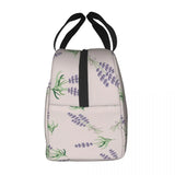 Lavender Insulated Lunch Bag Bento Cooler Tote Food Storage