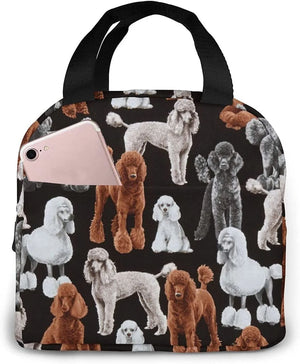 Oodles Of Poodles Lunch Bag Insulated Tote Reusable Waterproof