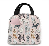 Oodles Of Poodles Lunch Bag Insulated Tote Reusable Waterproof