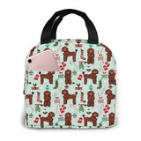 Oodles Of Poodles Lunch Bag Insulated Tote Reusable Waterproof