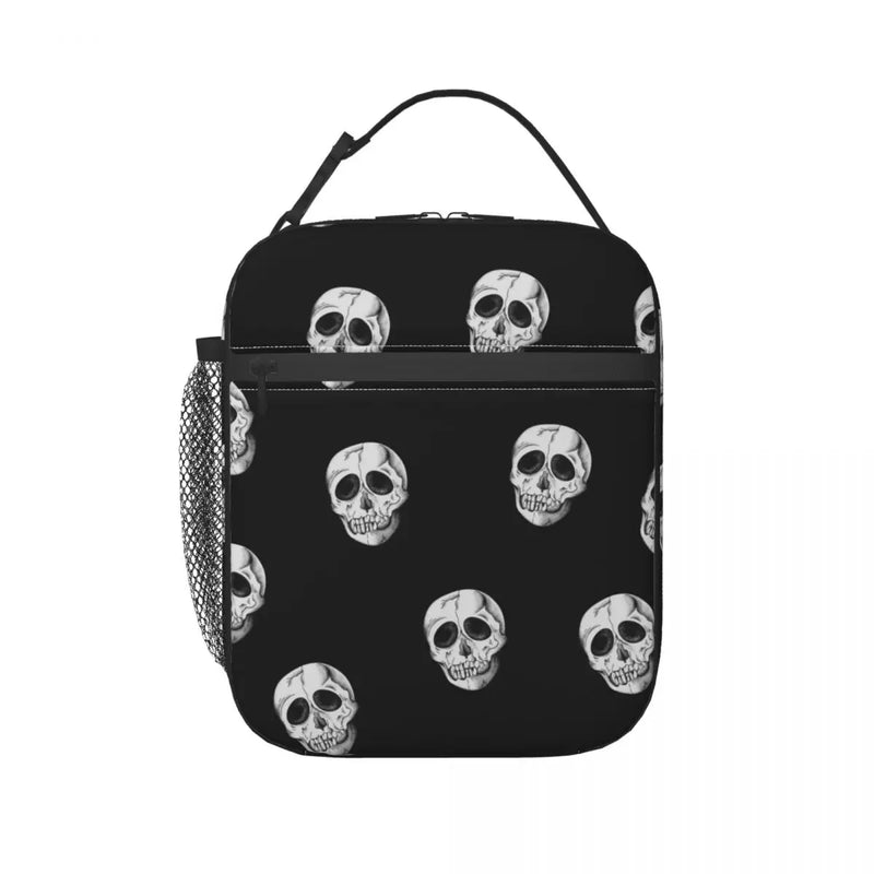 Vintage Skull Lunch Bag, Insulated Cooler Handbag