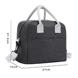Portable Lunch Bag with Shoulder Strap - Thermal Cooler Bag for Work or School
