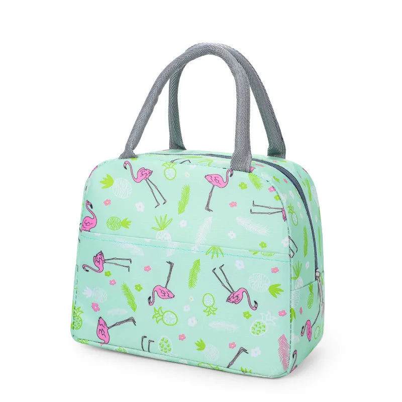 Portable Lunch Bag with Shoulder Strap Handle for Work Student