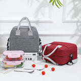 Portable Lunch Bag with Shoulder Strap - Thermal Cooler Bag for Work or School