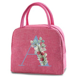 Canvas Lunch Bag Insulated, Outdoor Picnic Thermal Portable