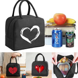 Love Print Insulated Lunch Bag Handbag Thermal Storage Pouch